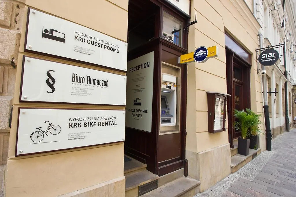 Pokoje Goscinne Sw. Anny Cracovia Aparthotel